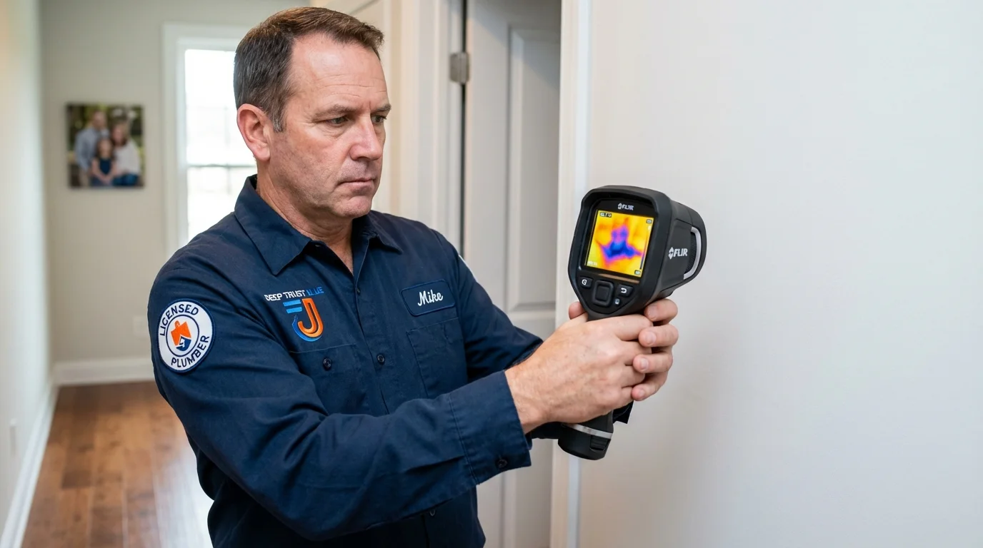 Thermal imaging leak detection by Johns Plumbing LLC in Lisle